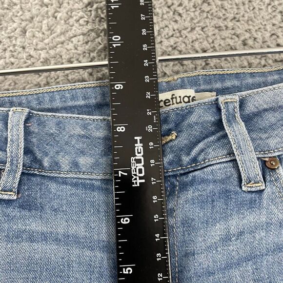 Refuge Skinny Jeans Women 2 Blue Medium Wash Distressed Mid Rise Denim - Picture 7 of 10